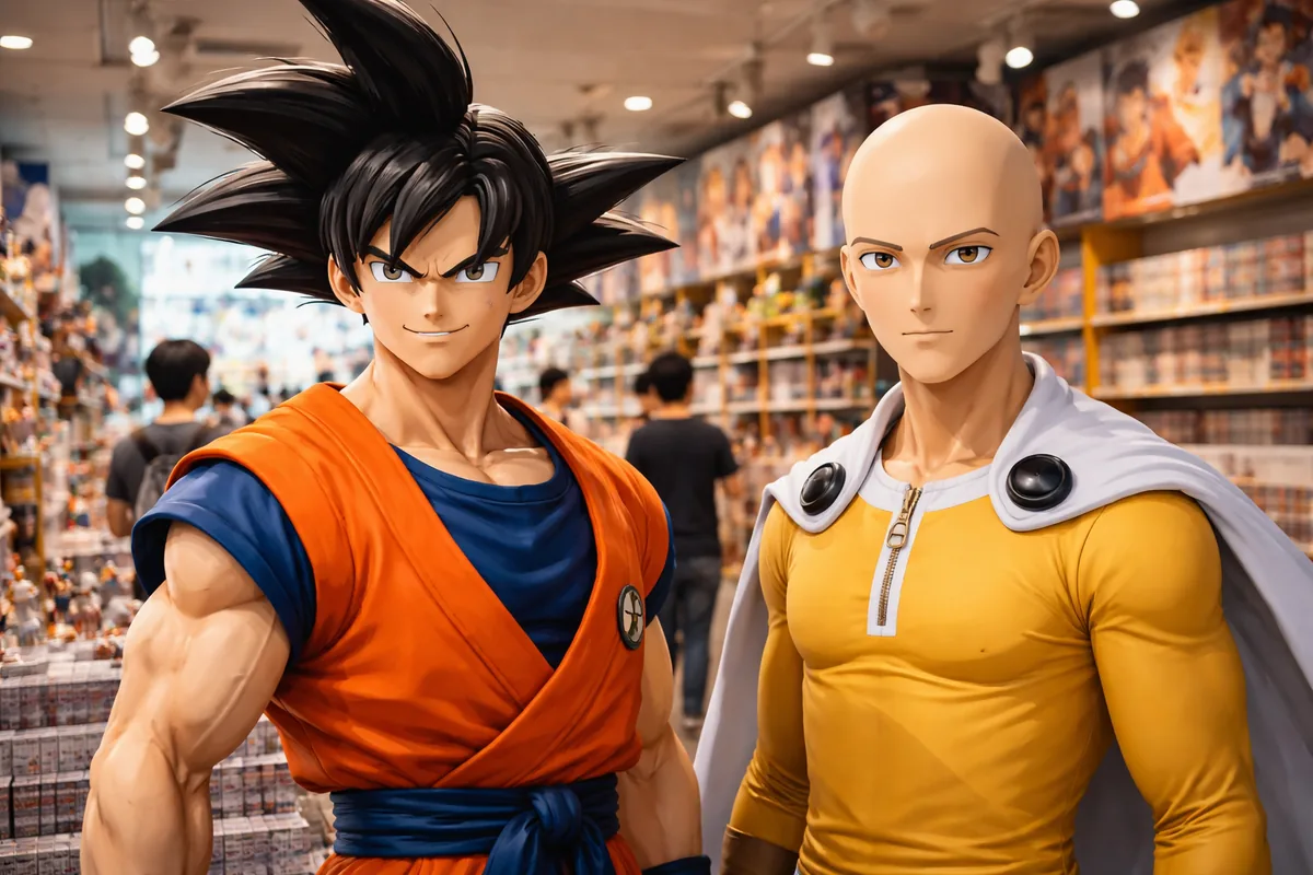 Quel est l'impact de Goku et Saitama sur la popularité des animes et mangas ?